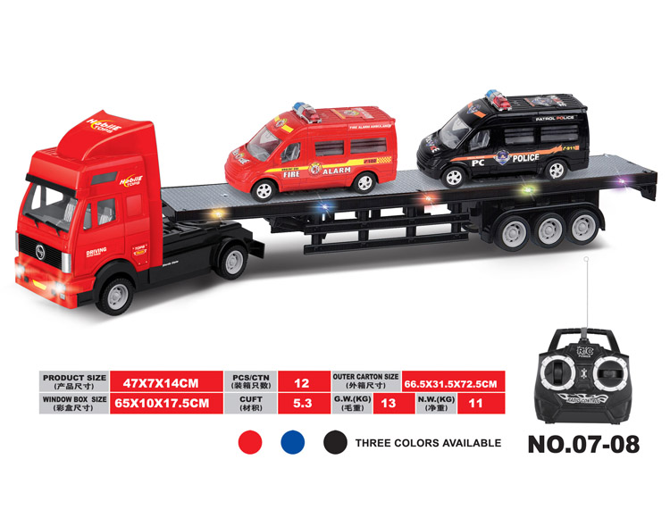 遥控平板载救护车 07-08